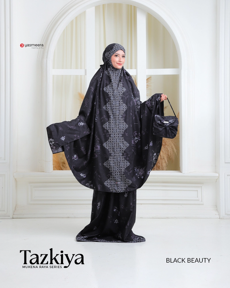 Product image MUKENA TAZKIYA Balita (3-5 th) BLACK BEAUTY